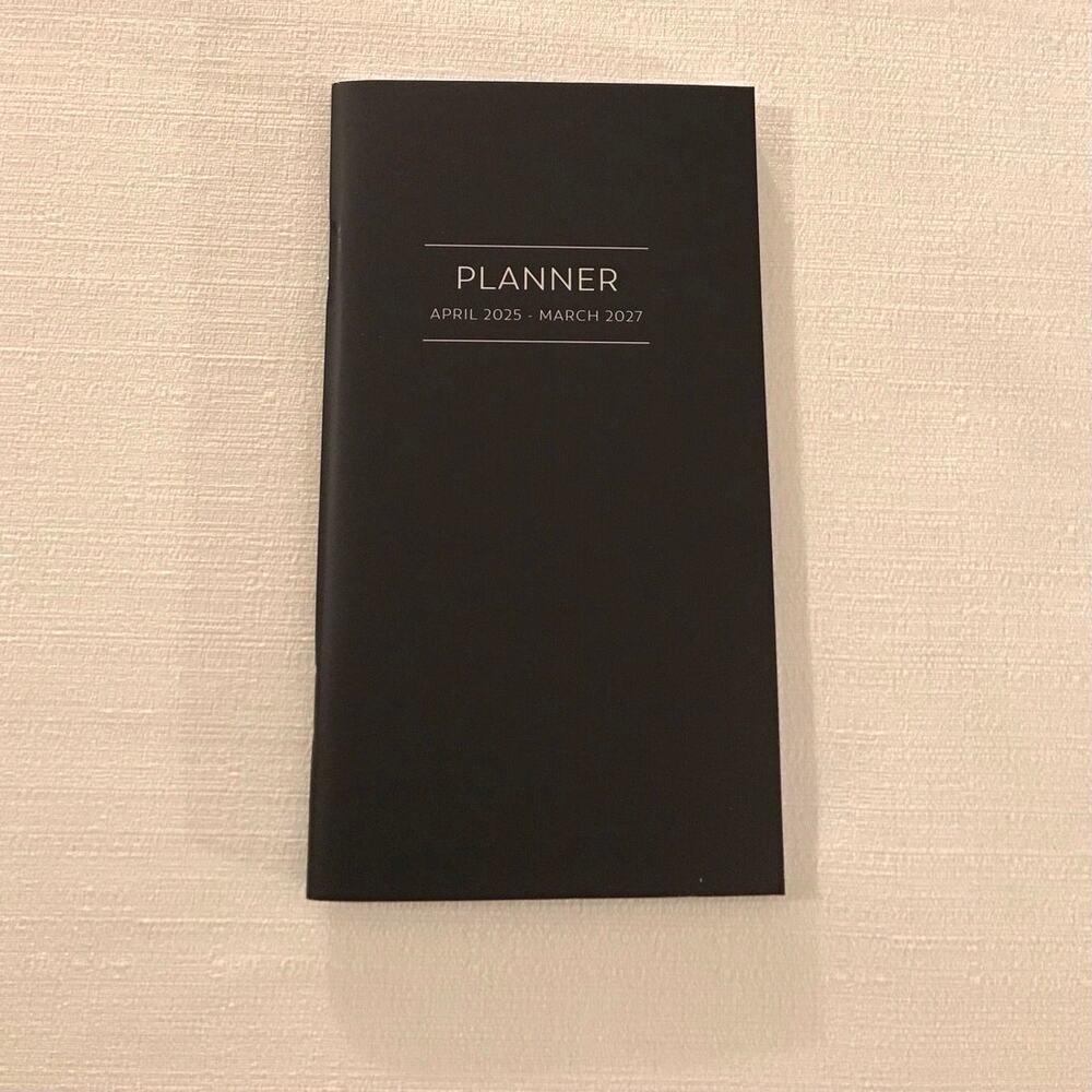 Pack of 3 Black Pen+Gear April 2025-March 2027 24-Month Monthly Planner, Black